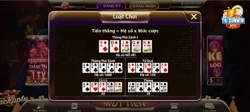 Luật chơi mini poker sunwin dễ nắm cho bất cứ ai