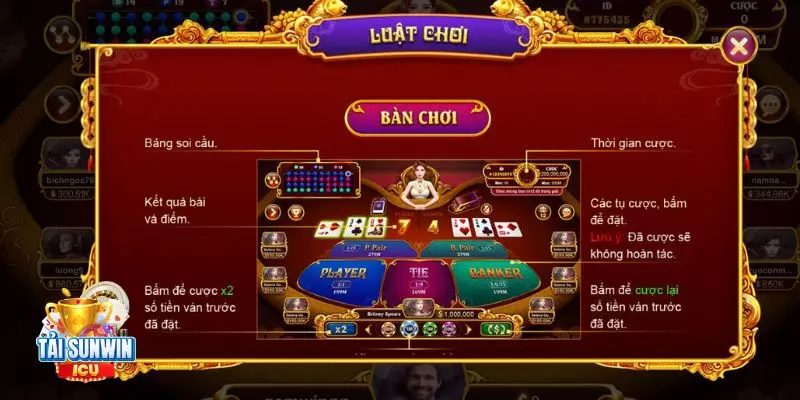 Tìm hiểu luật chơi cơ bản của baccarat sunwin