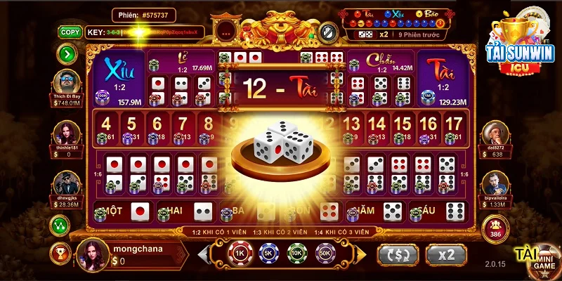 Trải nghiệm cá cược sicbo hấp dẫn tại cổng game sunwin